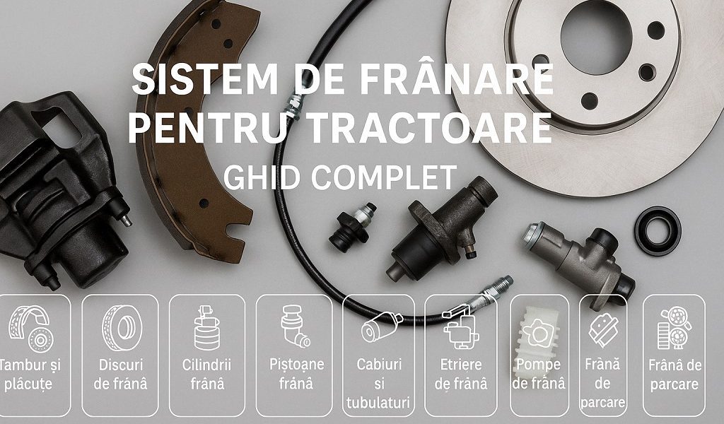 Sistem de frânare pentru tractoare și utilaje – Ghid 2025