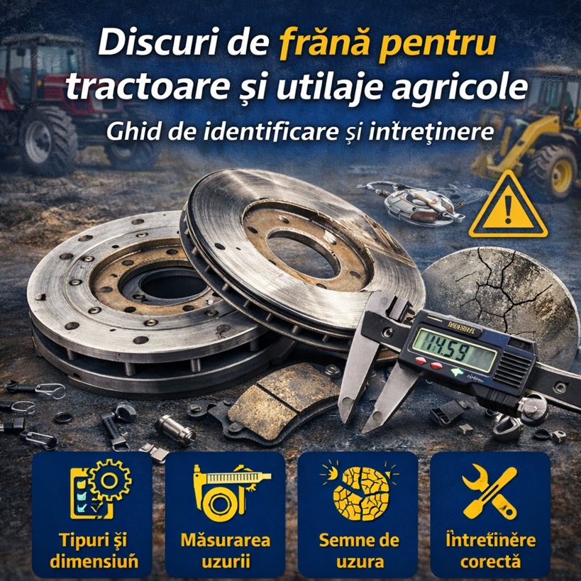 Discuri de frână pentru tractoare și utilaje agricole