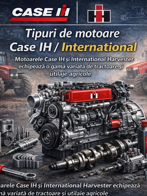 Ghid motoare Case IH și International Harvester pentru identificare piese și coduri motor tractoare.