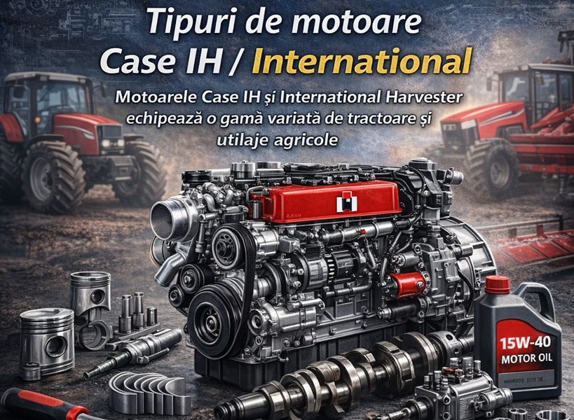 Ghid motoare Case IH și International Harvester pentru identificare piese și coduri motor tractoare.