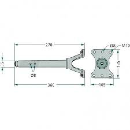 Ax flansa 101022