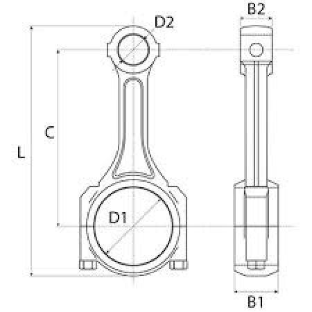BIELA MOTOR 3637392M91