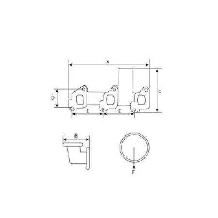 Colector evacuare Ford C5NE9430E