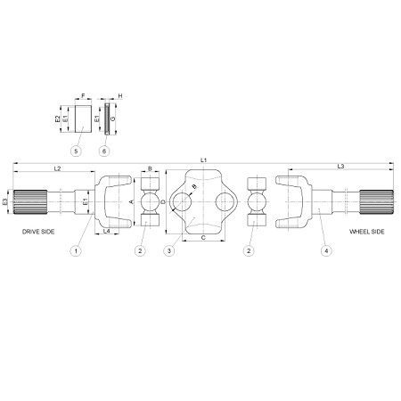Cruce cardan Massey Ferguson 3427346M91