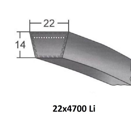 Curea trapez 22x4700 Li