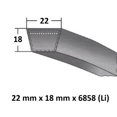 Curea trapez 22x6858 Li