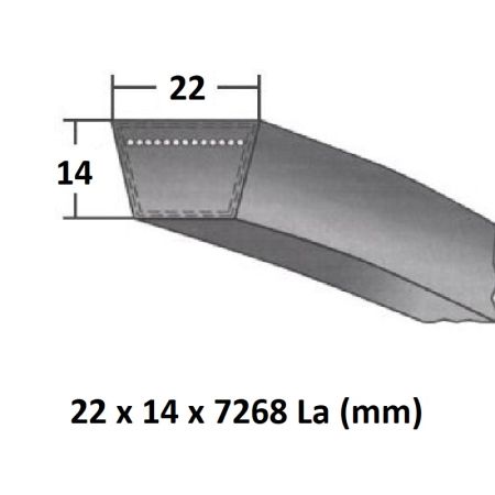 Curea trapez 22x7268 La