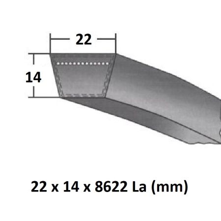 Curea trapez 22x8622 La