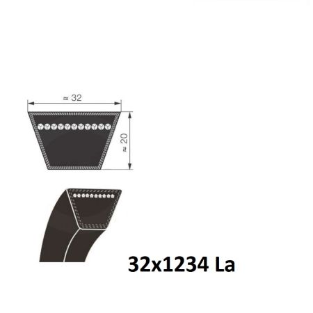 Curea trapez 32x1234 La