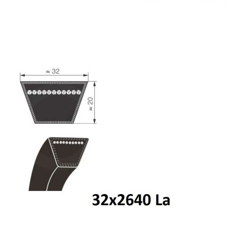 Curea trapez 32x2640 La