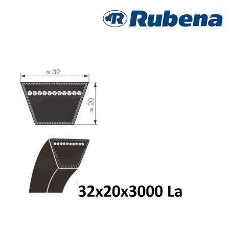 Curea trapez 32x3000 La