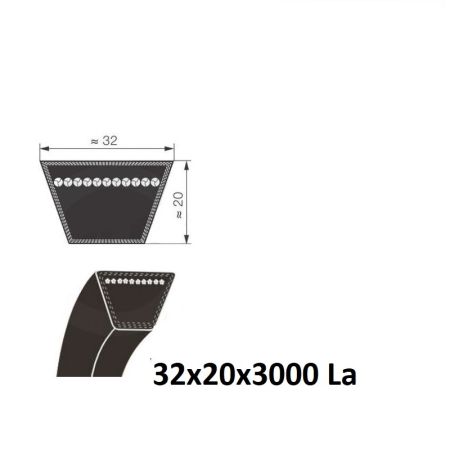 Curea trapez 32x3000 La
