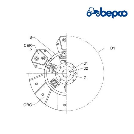 Disc ambreiaj F285100103010