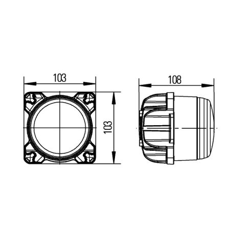 Far de lucru cu LED H218PB2526010