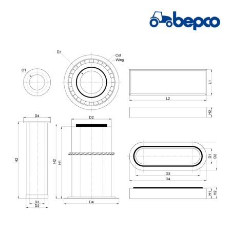 Filtru aer exterior 82001819