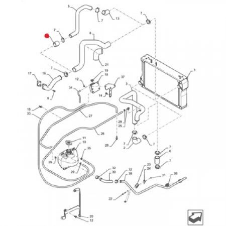 Furtun radiator 433405A1