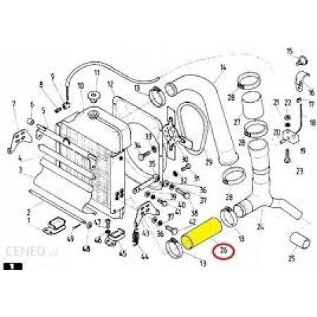 Furtun radiator 86013024