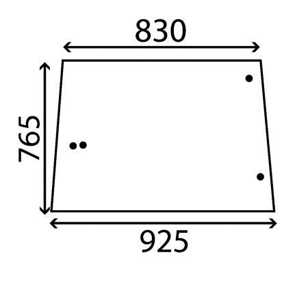 Geam lateral stg/dr spate L57977