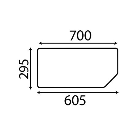 Geam spate inferior 820000485