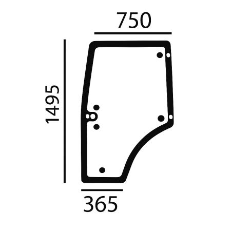 Geam ușă stânga 7700073324