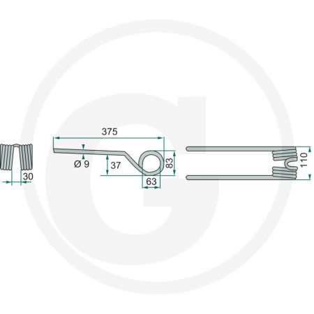 Gheara elastica Deutz-Fahr 16607564