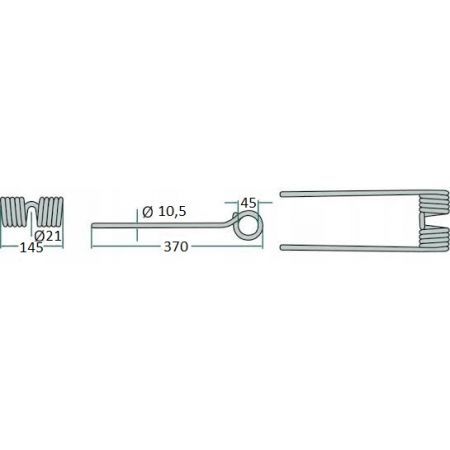 Gheara elastica Claas 9569070