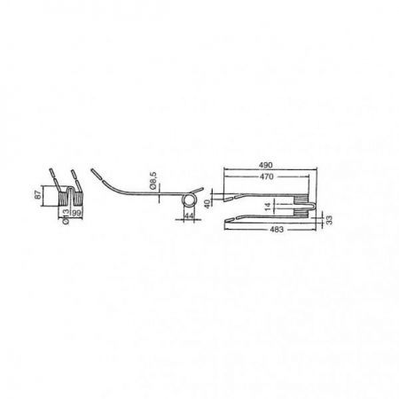 Gheara elastica Kuhn 57502000