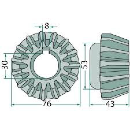 Pinion conic 101165