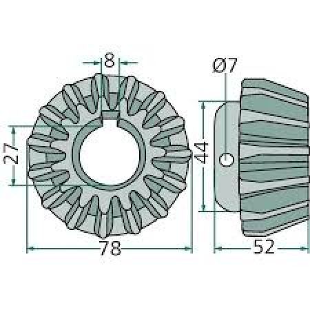 Pinion conic 101237
