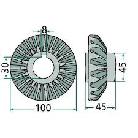 Pinion conic 19 dinti 06565388
