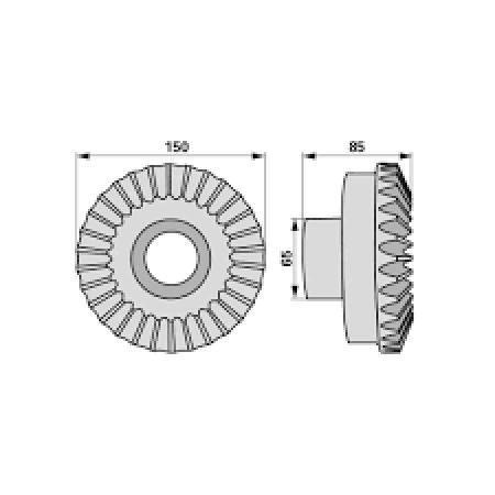 Pinion conic 30 dinti 015476