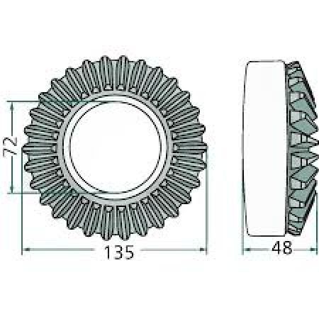 Roata dintata plana 261056.1