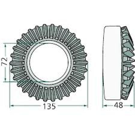 Roata dintata plana 261058.1