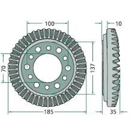 Roata dintata plana 45 dinti 06581527