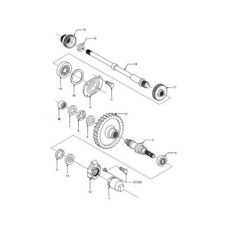 Rulment ax priza de putere 83913095