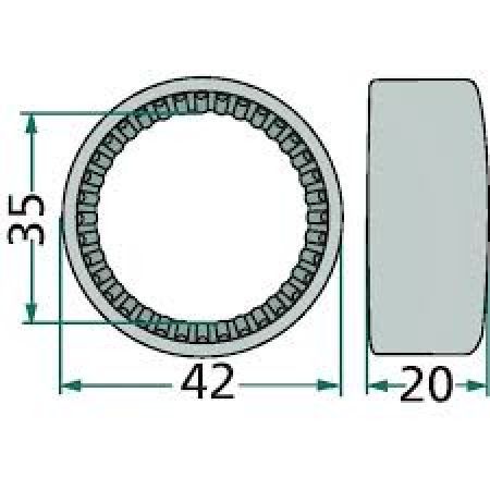 Rulment cu ace 01170832