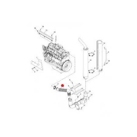 Teava esapament John Deere RE231873