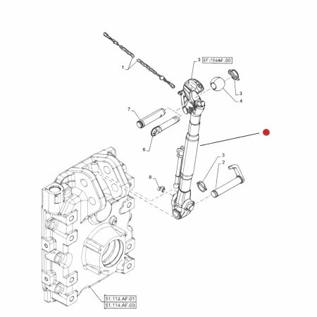 Tirant central mecanic 84516626